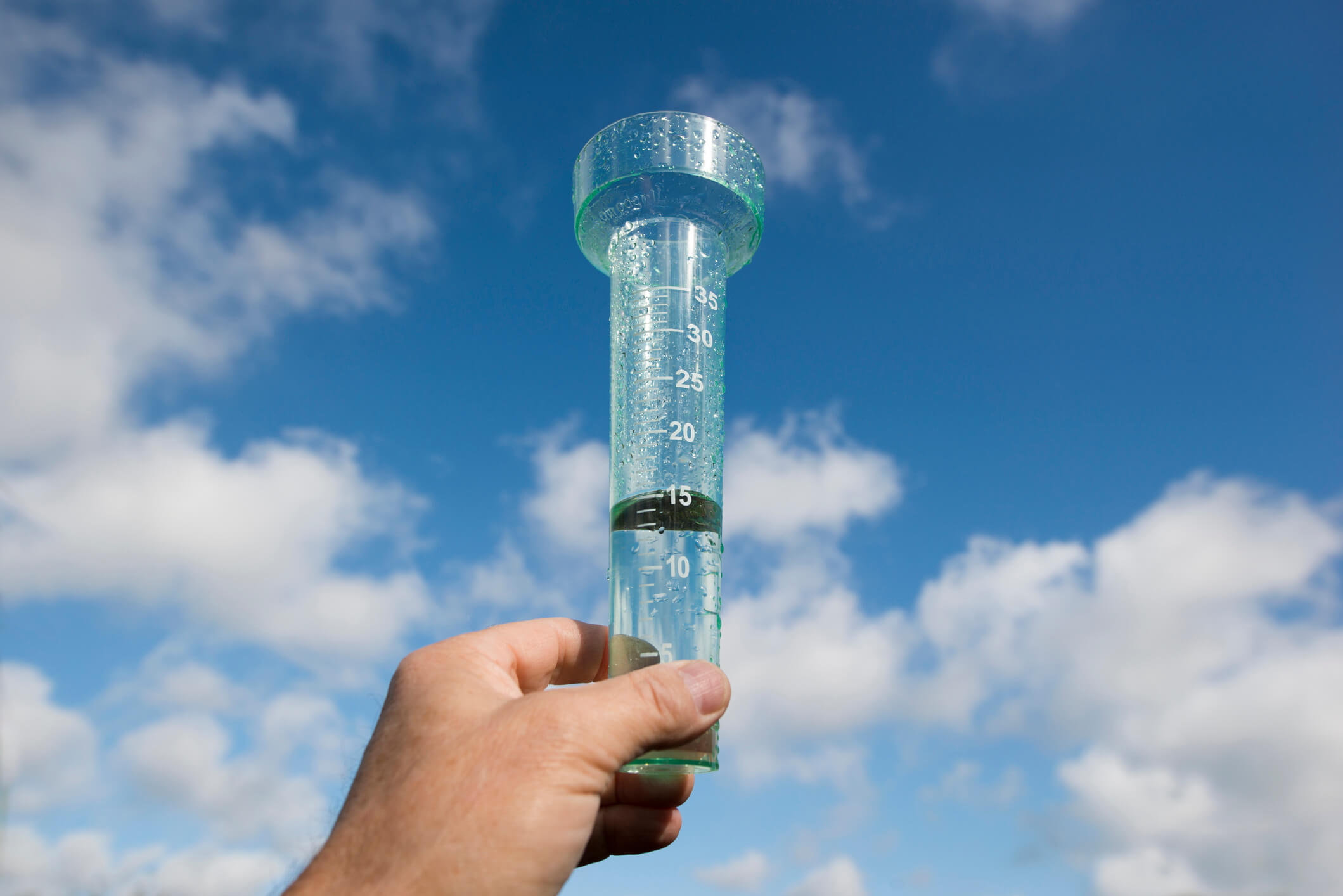 a rain gauge for reference in making a DIY rain gauge