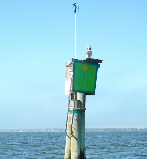 Weather station mounted on a pole in Fort Walton Beach